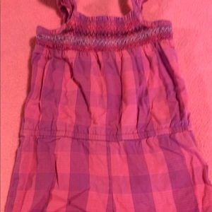Baby girls plaid romper